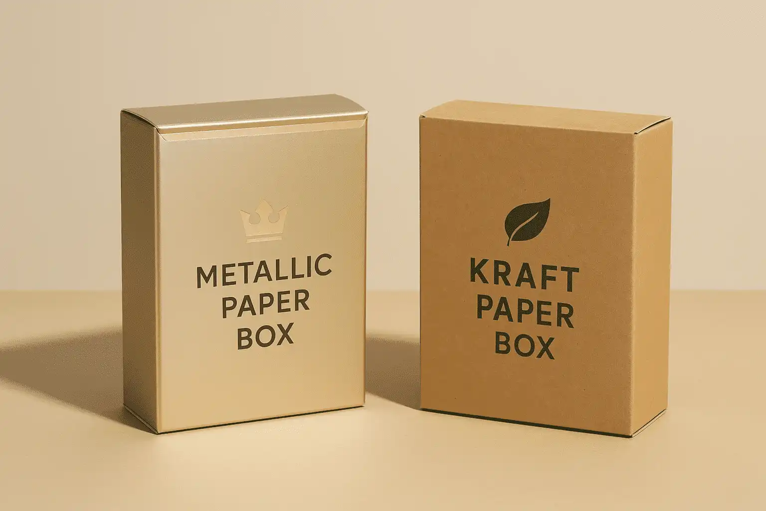 metallic paper box
