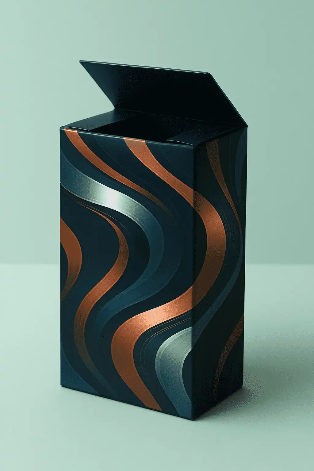 metallic paper box