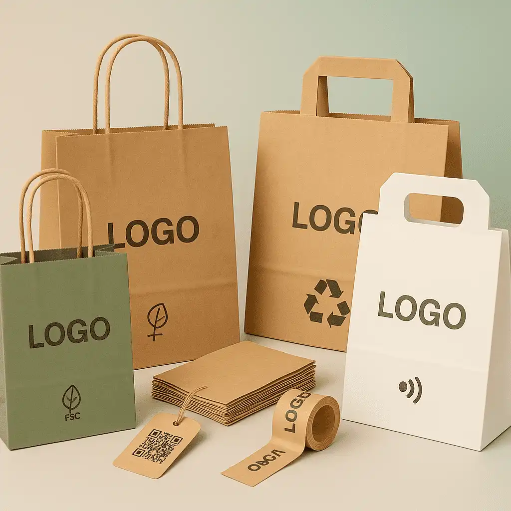 paper bag with logo