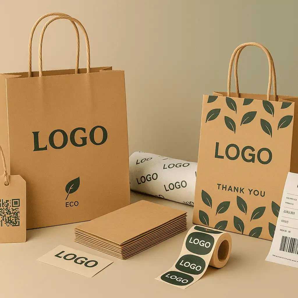 printed kraft bag
