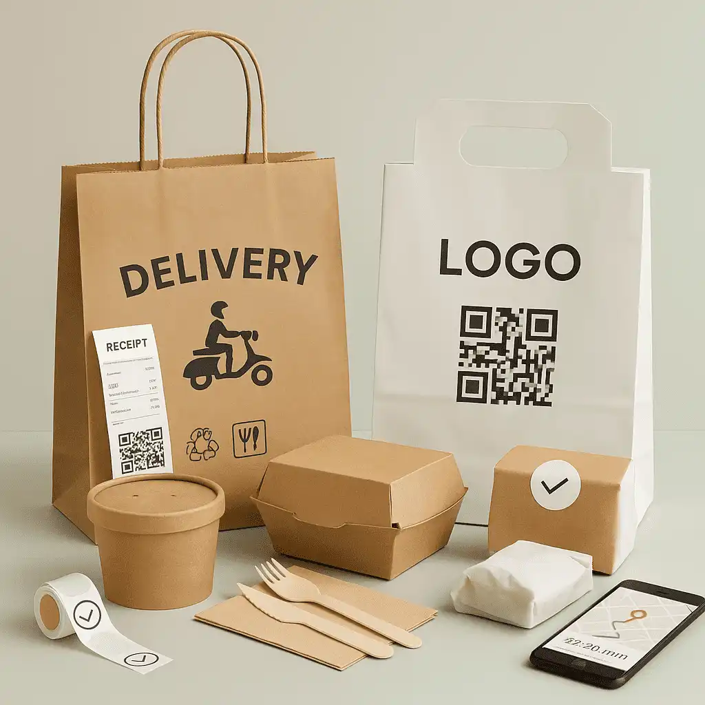 food delivery paper bag