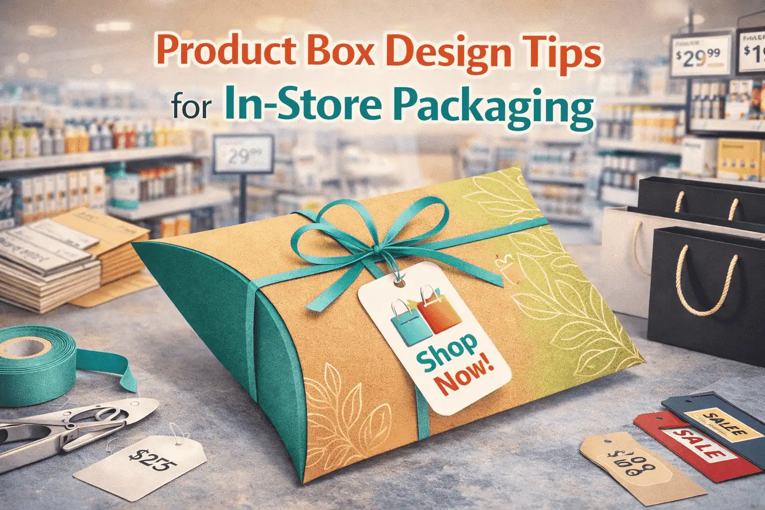 Reference Product Box Product Box Design Tips for In-Store Packaging - Fetching Printing