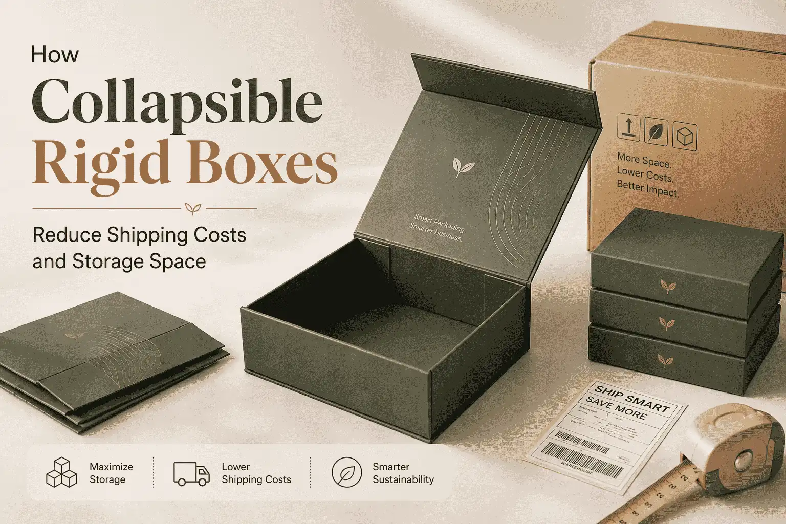 Collapsible rigid boxes