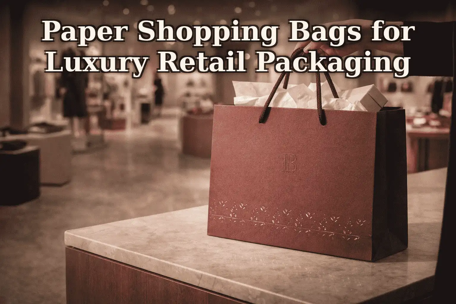 Paper Shopping Bags for Luxury Retail Packaging