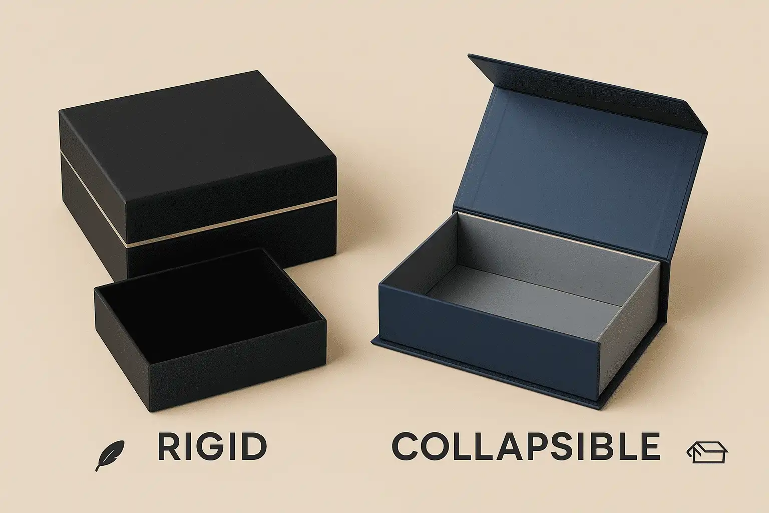 Display Rigid Box Rigid Box vs Collapsible Rigid Box: Which Is Better for Luxury Gifts ...